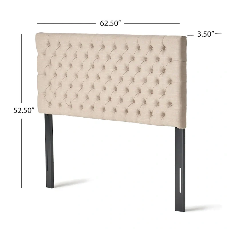 Jezebel Adjustable Full/Queen Tufted Headboard by