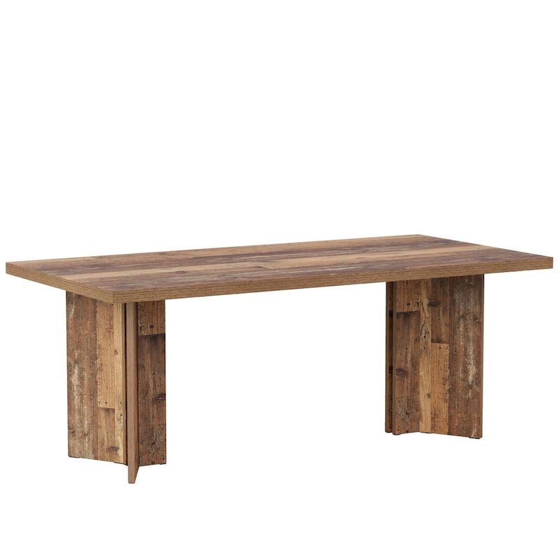 63-Inch Executive Office Desk, Modern Wood Large Computer Desk