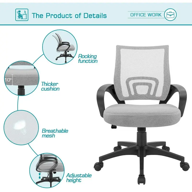 Homall Office Chair Mesh Desk Chair Computer Chair with Armrest