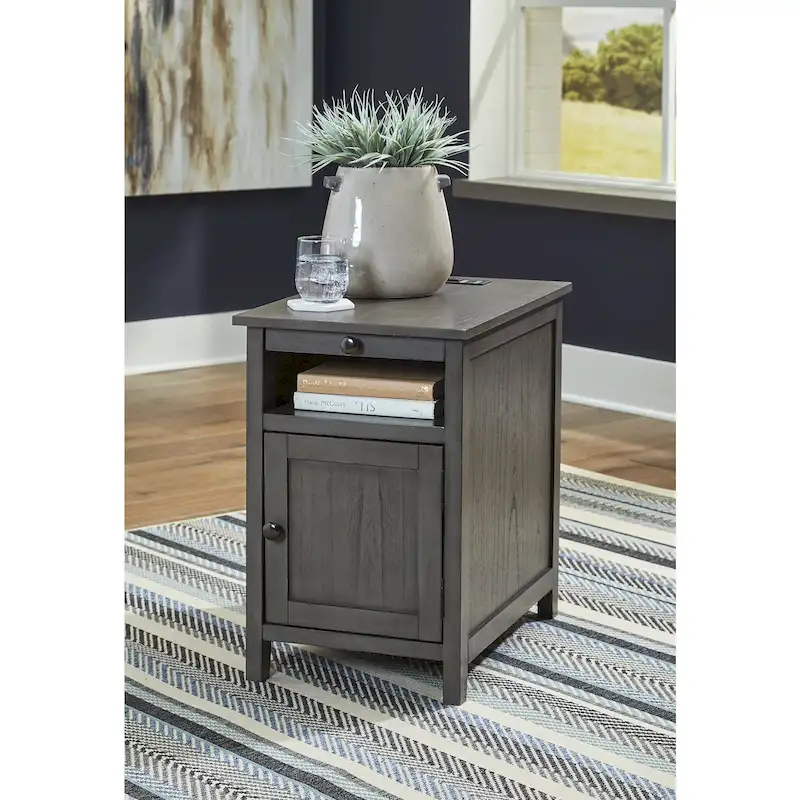 Signature Design by Ashley Treytown Chairside End Table - 16W x 24D x 24H