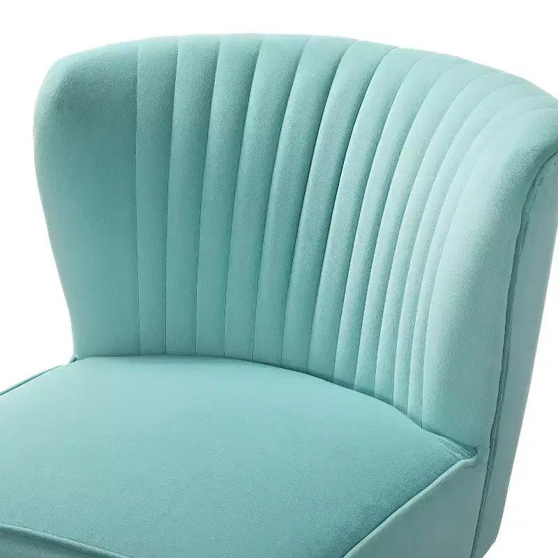 Quentin Velvet Accent Side Chair with Padded Seat Set of 2 | Karat Home