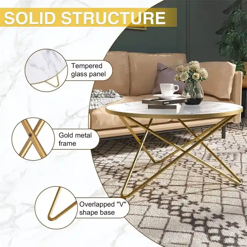 Round Coffee Table - 31.5 D x 31.5 W x 18 H