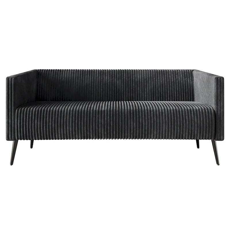 CraftPorch Corduroy Modern and Glamorous Velvet Upholstered Sofa