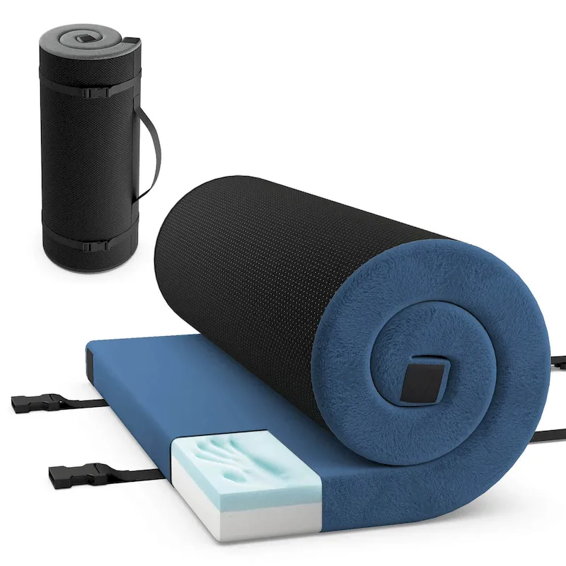 Goplus Memory Foam Camping Mattress with Anti-slip Bottom Travel Bag - See Details