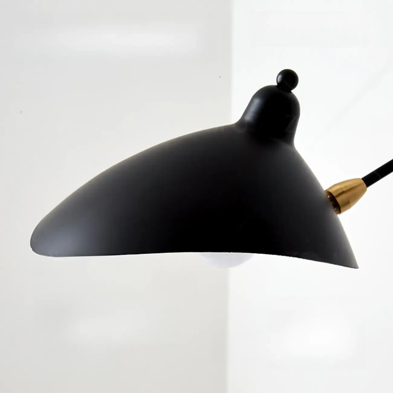 2-Light and 1-Light Metal Black Swing Arm Wall Light