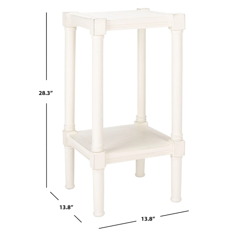 SAFAVIEH Nermira Square Accent Table - 13.8 W x 13.8 L x 28.3 H - 14Wx14Dx28H