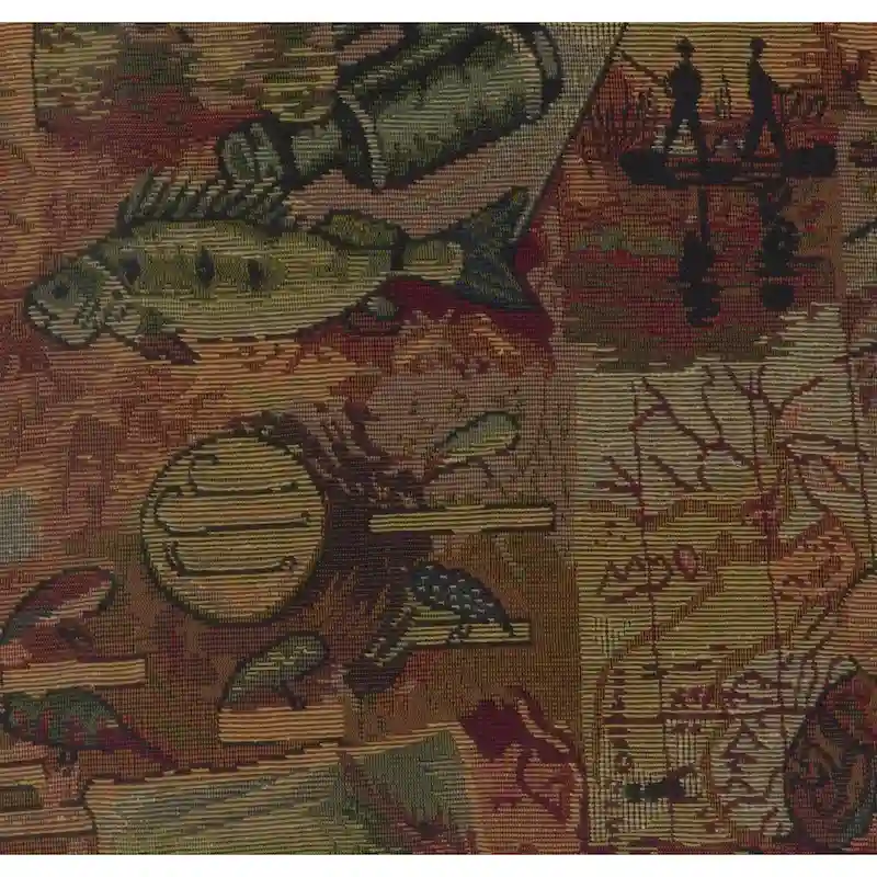 Bali Rattan Swivel Rocker with Tapestry Cushion