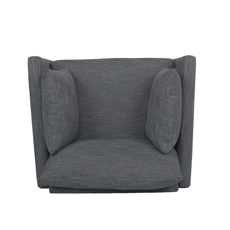 Gould Upholstered Club Chair with Accent Pillows