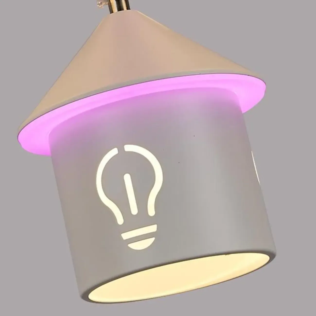 Modern 4-Light LED Chandelier with Unique House Design