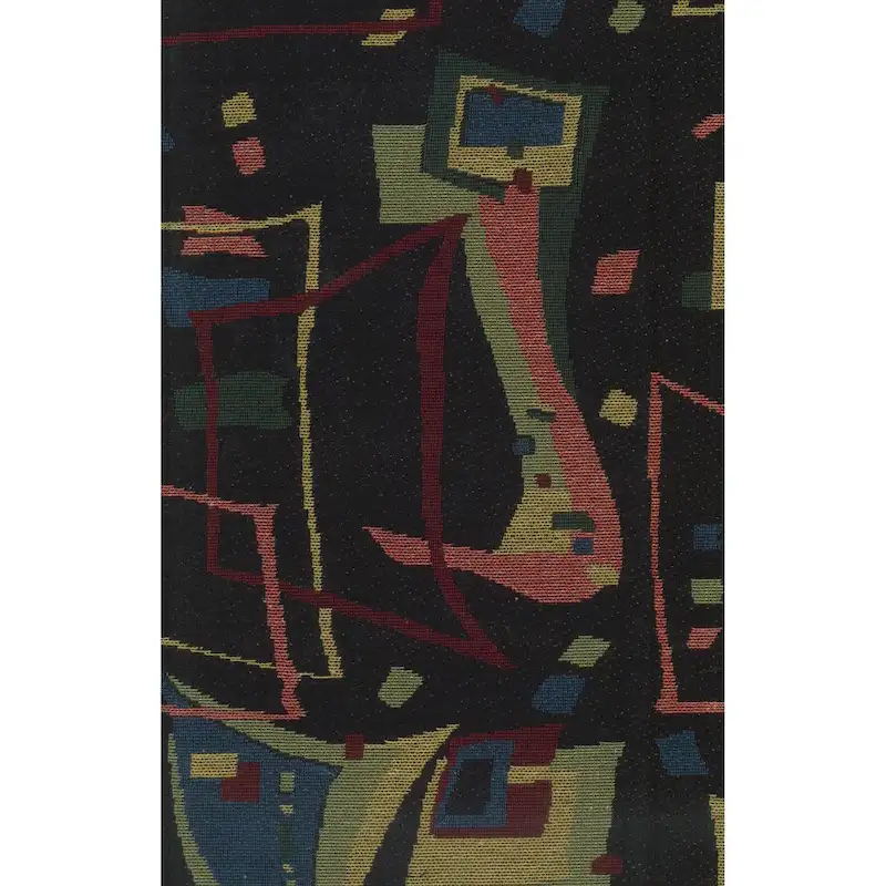 Bali Rattan Double Papasan Chair with Tapestry Cushion