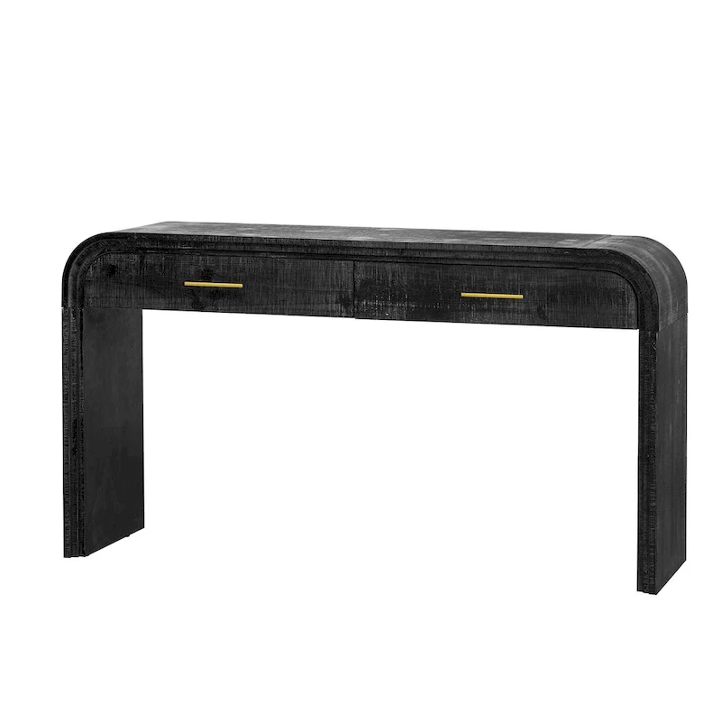 Unique Retro Silhouette Console Table with Open Style
