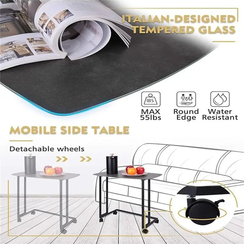 Wooden End Table Anti-Scratch Tabletop