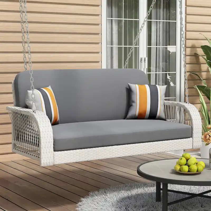 2-Seater Hanging Bench With Chains