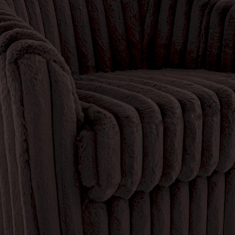 Single Sofa Armchair Swivel Barrel Chair (Set of 2)