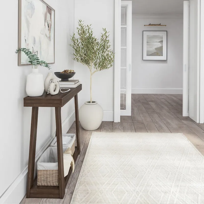 Plank and Beam Classic Console Table with Shelf - 36