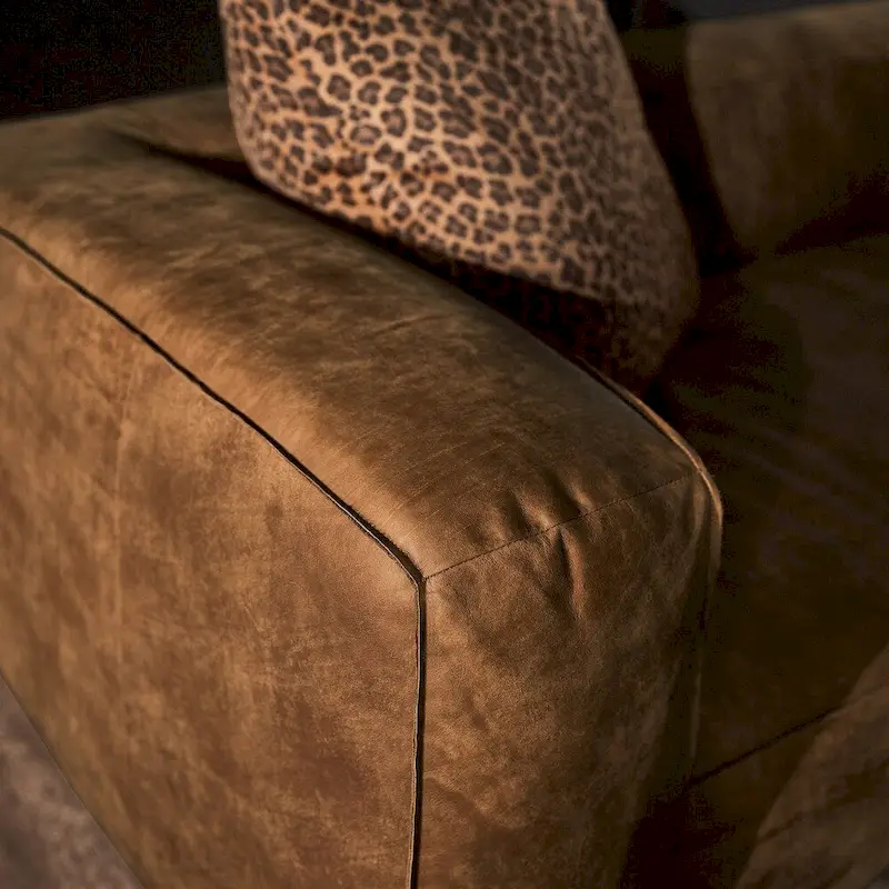 Tan Leather Sofa