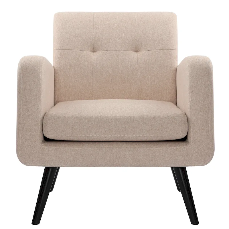 Mid Century Fabric Modern Accent Chair Armchair