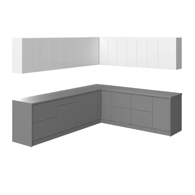 Kitchen Modern Collection Gray Color Base Size 10x8,5Ft Wide - 102x120