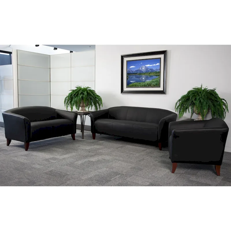 Reception Set with Wood Feet - 33.5 - 72.75W x 29 - 31D x 29H - 33.5 - 72.75W x 29 - 31D x 29H