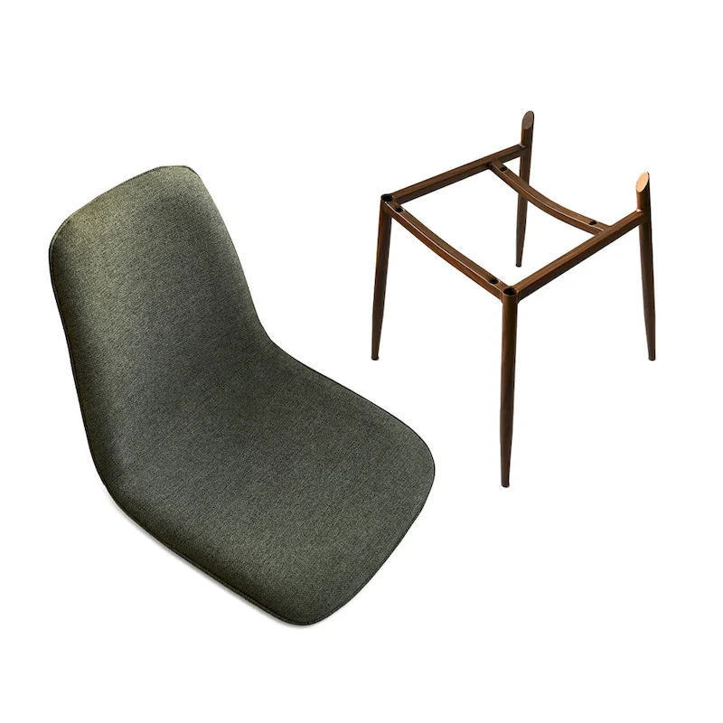 Modern Solid Back Side Dining Chair(Set of 4)