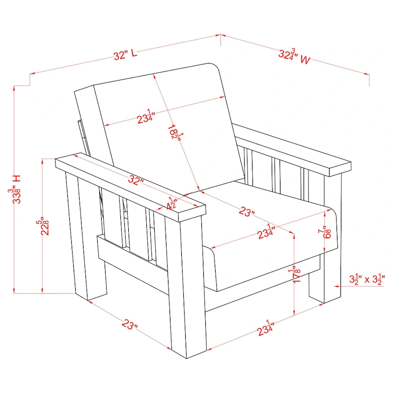 Jimo Rustic Oak Linen Fabric Padded Accent Chair by Furniture of America