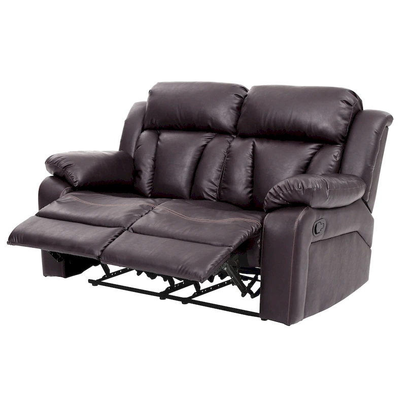 Daria Faux Leather Reclining Loveseat