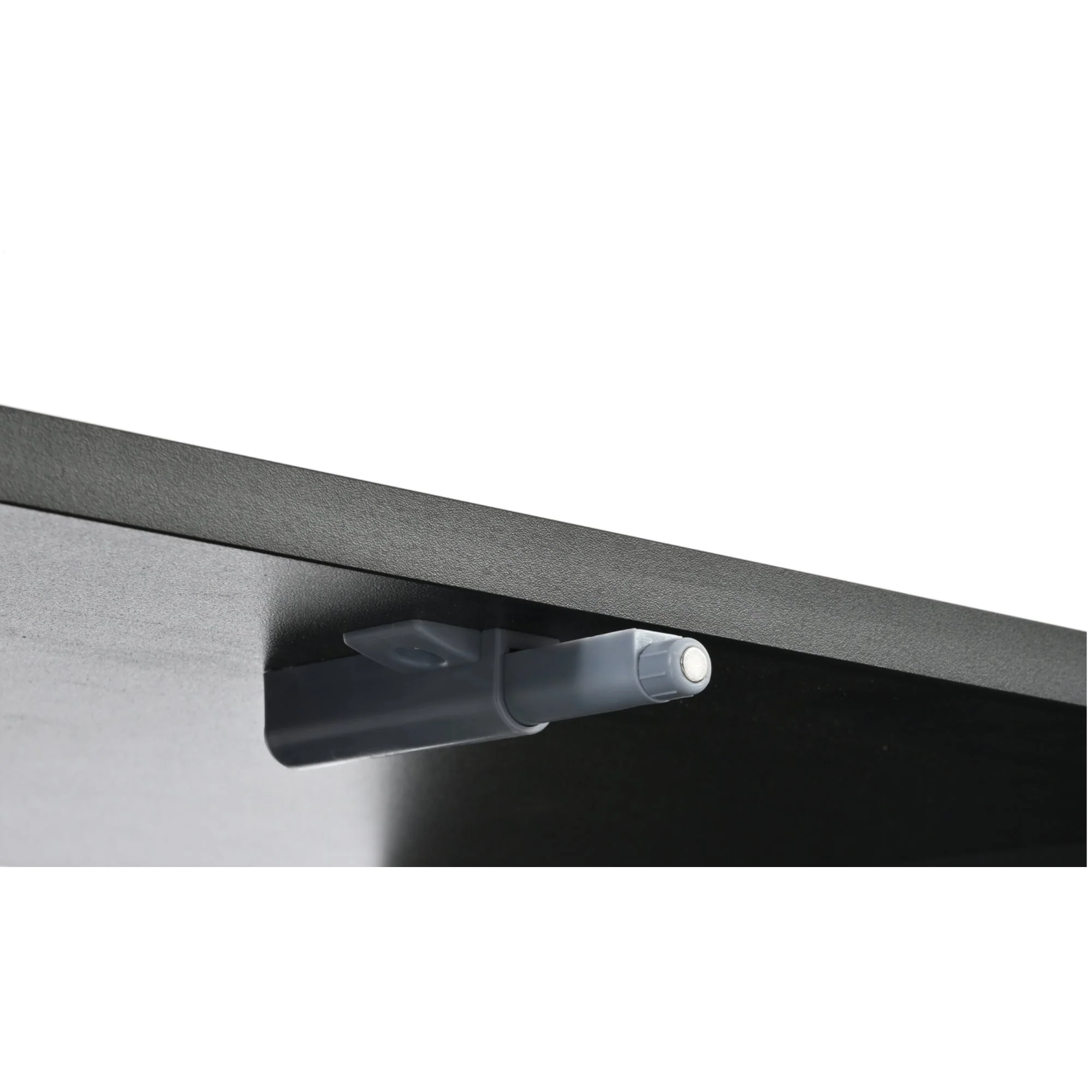 Modern Curve Shape Two Tone 69.6' TV Stand with Ball Feet Detail