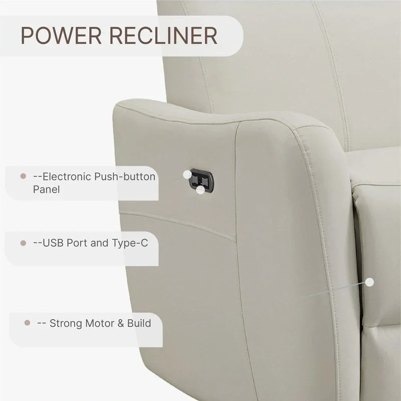 Merlin Power Swivel Glider Rocker Recliner Nursing Chair Recliner