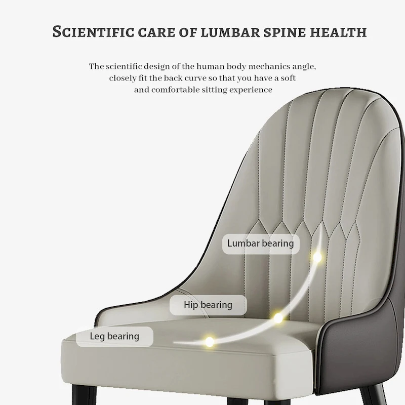 Dining Chair Modern Accent Chairs Faux Leather Side Chairs (Set of 4)