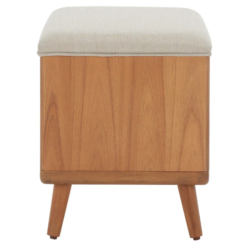 SAFAVIEH Marilla Open Shelf Bench with Cushion - 20 W x 15 D x 18 H - 20Wx15Dx18H