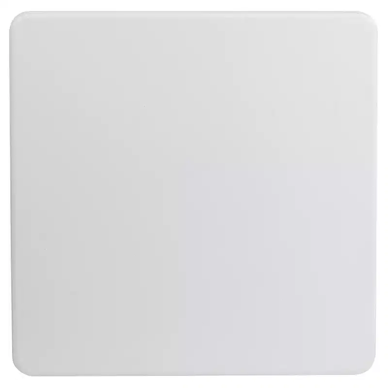 Emma and Oliver 34.25 Square Granite White Plastic Folding Table - Event Folding Table