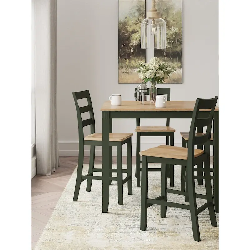 Signature Design by Ashley Gesthaven Counter Height Dining Table and 4 Barstools (Set of 5)