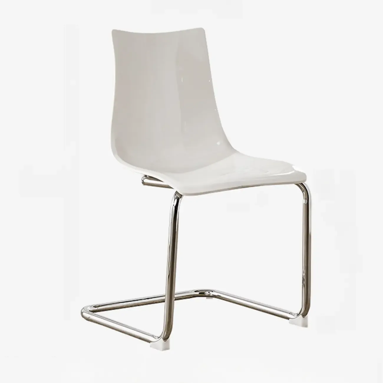 Modern Armless Plastic & Acrylic Dining Chair