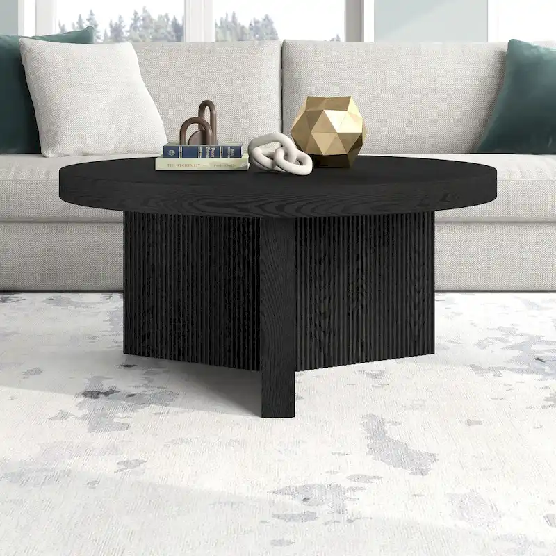 Holm 32  Wide Round Coffee Table - 32  Wide