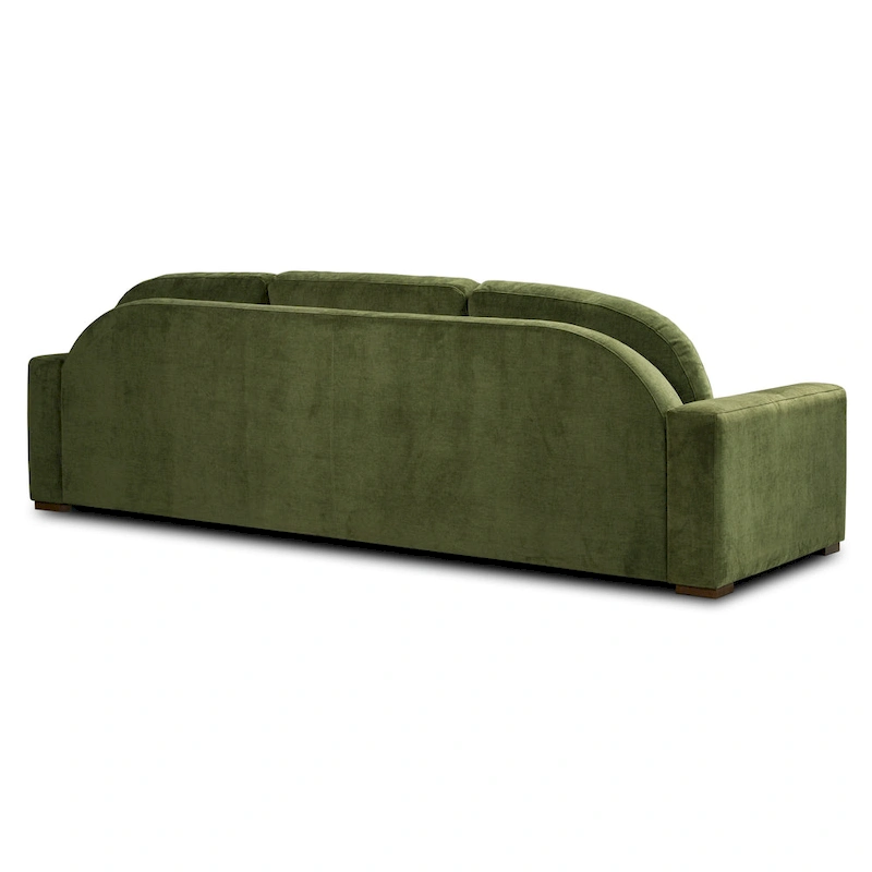 Poly & Bark Fano 99 Sofa in Distressed Green Velvet