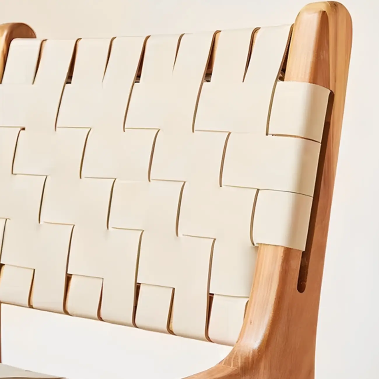 Modern Square Rattan Seat Counter Height Stools with Back