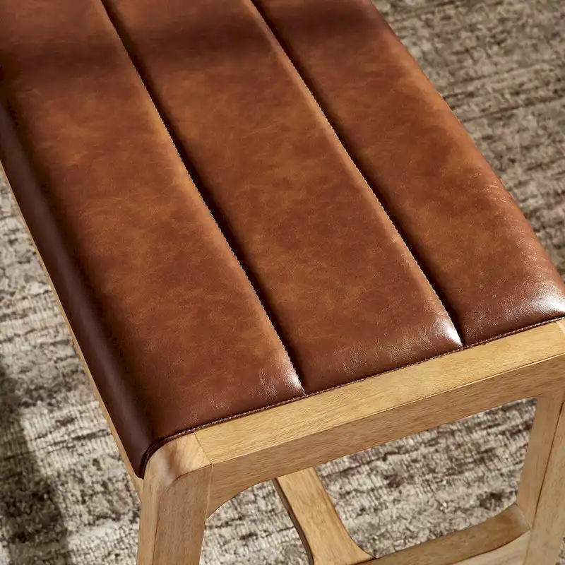 Cesis Modern Scandinavian Light Oak Finish Bench