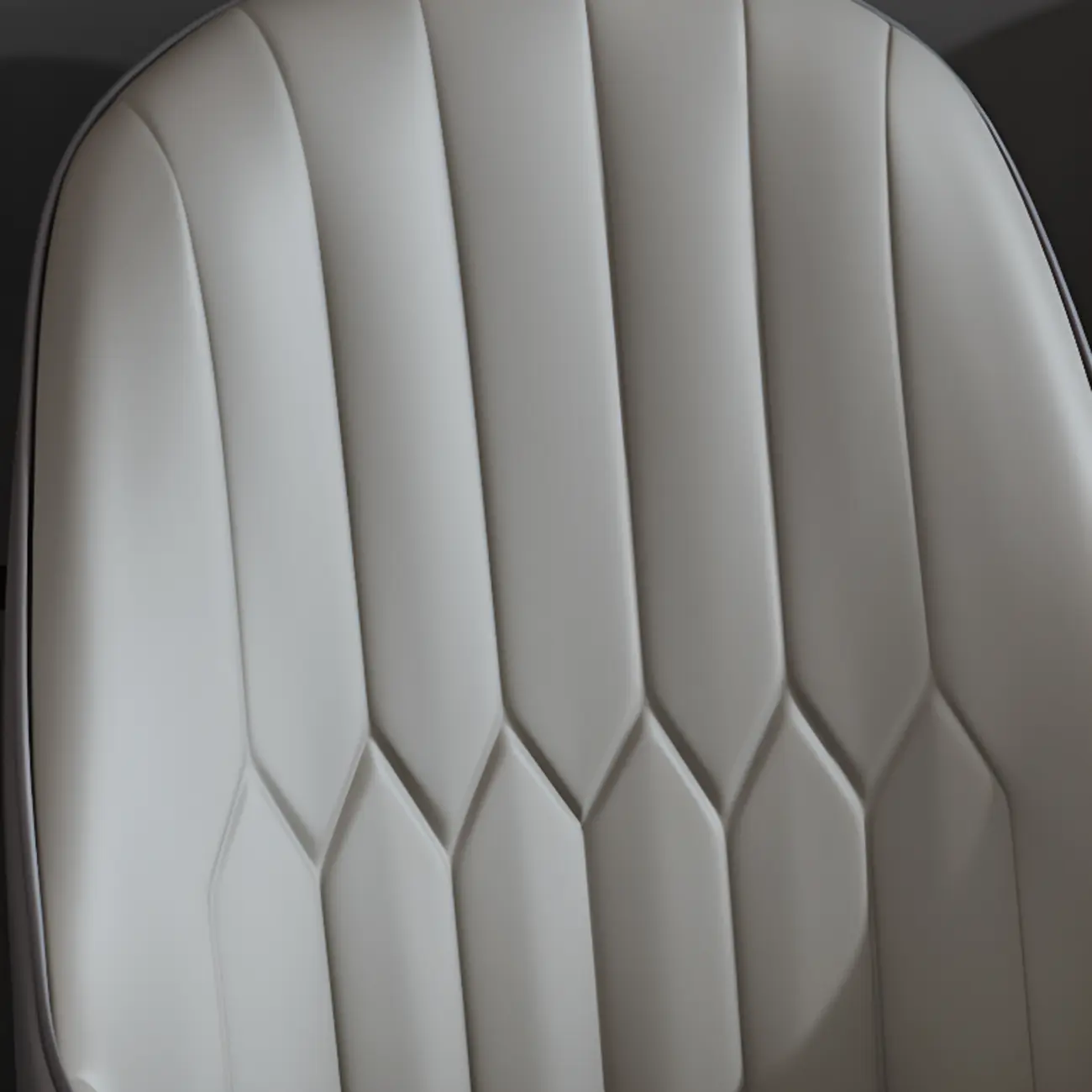 Glam Faux Leather Curved Back Armrest Dining Chair