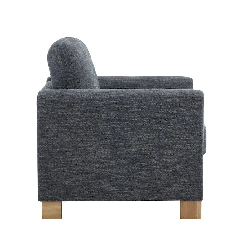 Christopher Knight Home - Harmonia Upholstered Armchair with Solid Wood Frame and Plush Cushioning