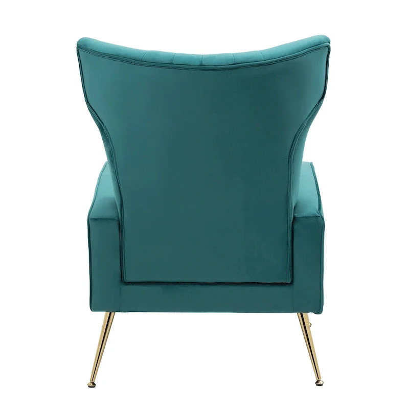 Upholstered Wingback Accent Chair - 26.4W x 37.8H x 32.6D