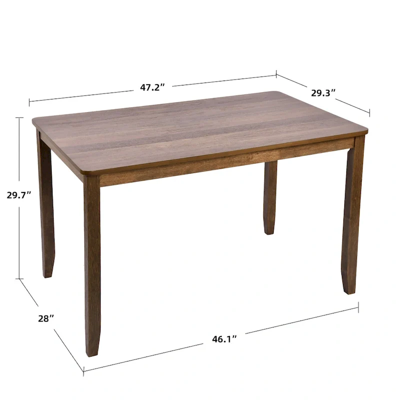 Solid Wood 47  Length Dining Room Table (Chairs Not Included)