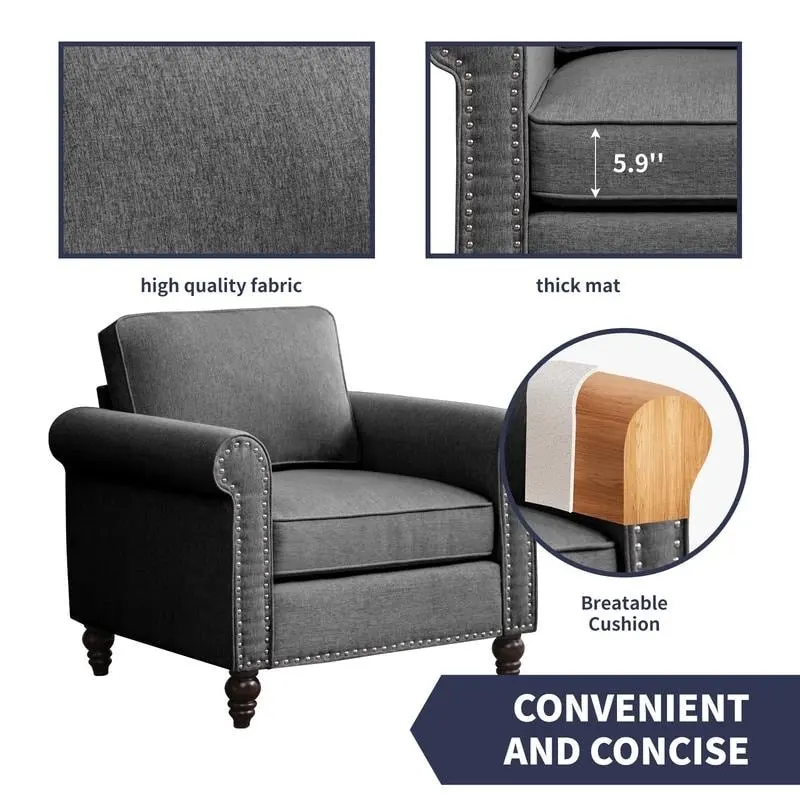 Mixoy Modern Sleeper Sofa,DIY Combination Sectional Single Couch