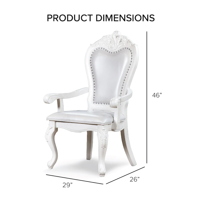 Furniture of America Eugene Traditional Solid Wood 9-Piece Expandable Dining Table Set