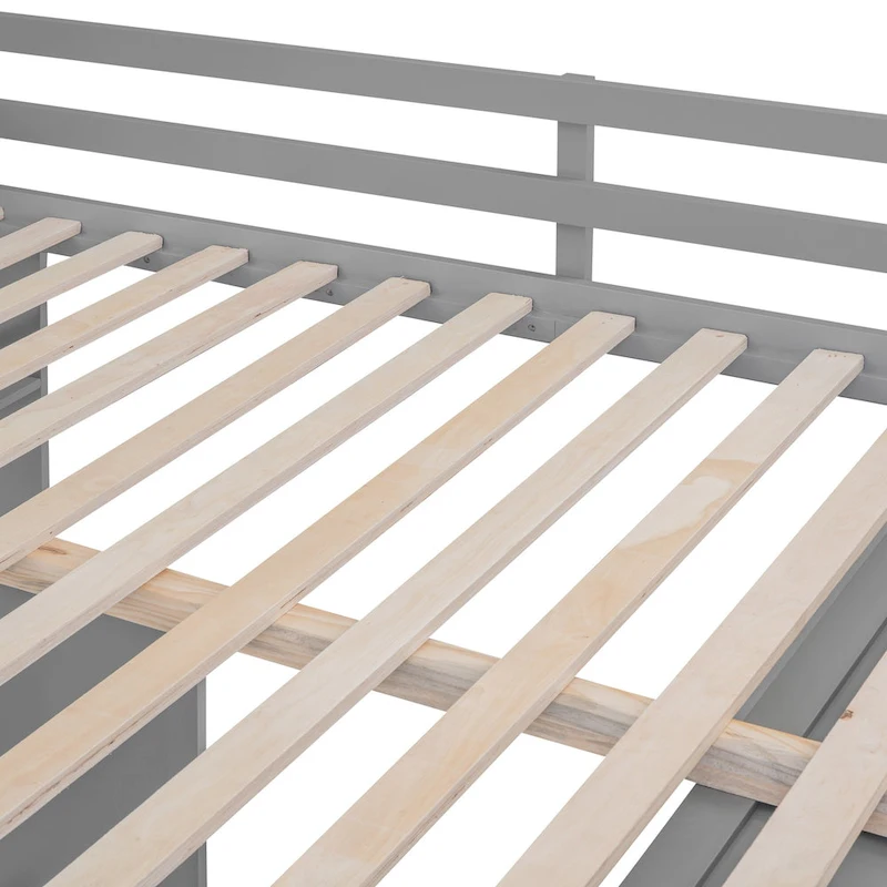 Full Loft Bed with Study Station, Wardrobe, Desk & Drawers