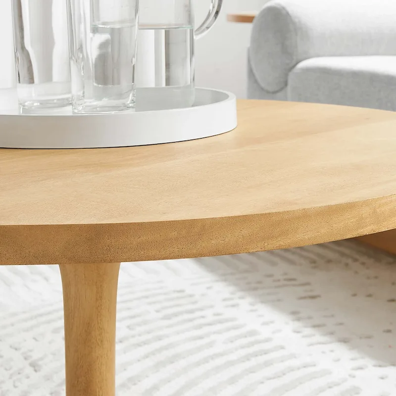 Lina 30  Round Wood Coffee Table
