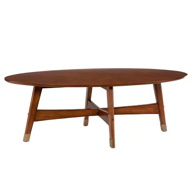 Rhoda Midcentury Modern Coffee Table - Brown - SEI