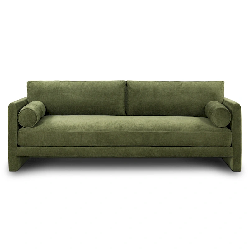 Poly & Bark Lea 90 Sofa - Includes 2 Bloster Pillows and Removable Cushion Covers