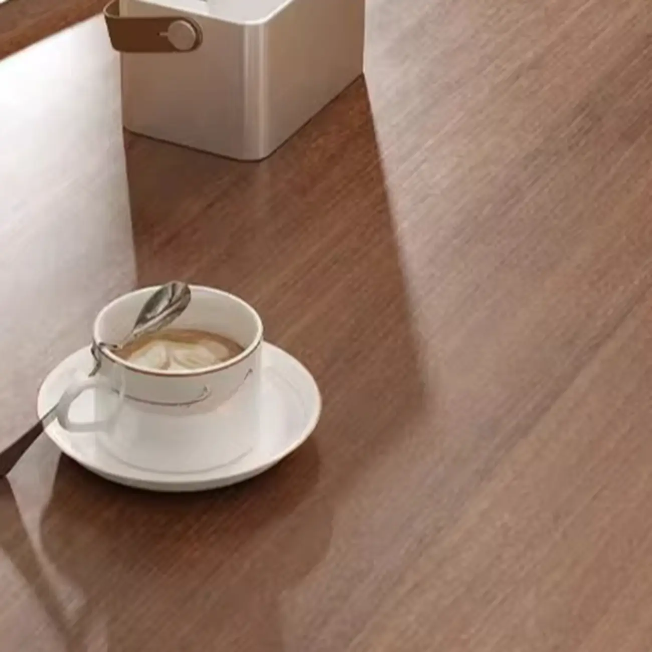 Modern Walnut Metal Base Wood Coffee Table with Tray Top