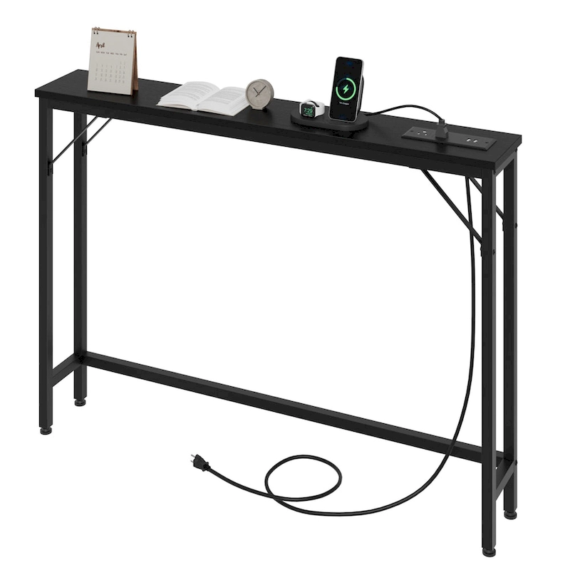 5.9 Narrow Sofa Table with Outlets