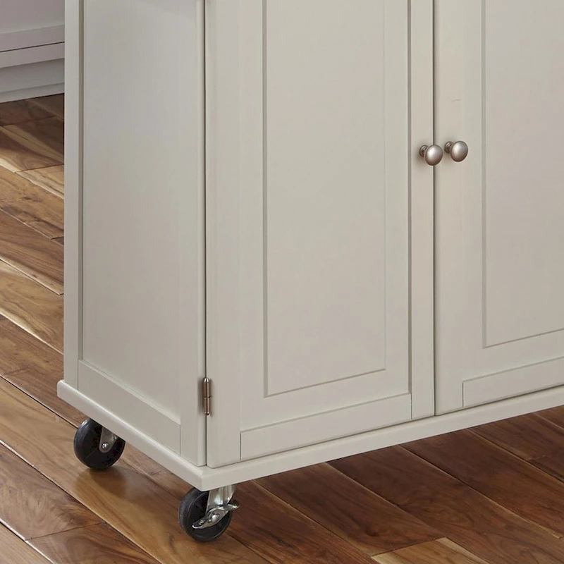 Dolly Madison Kitchen Cart with Stainless Steel Top by Homestyles